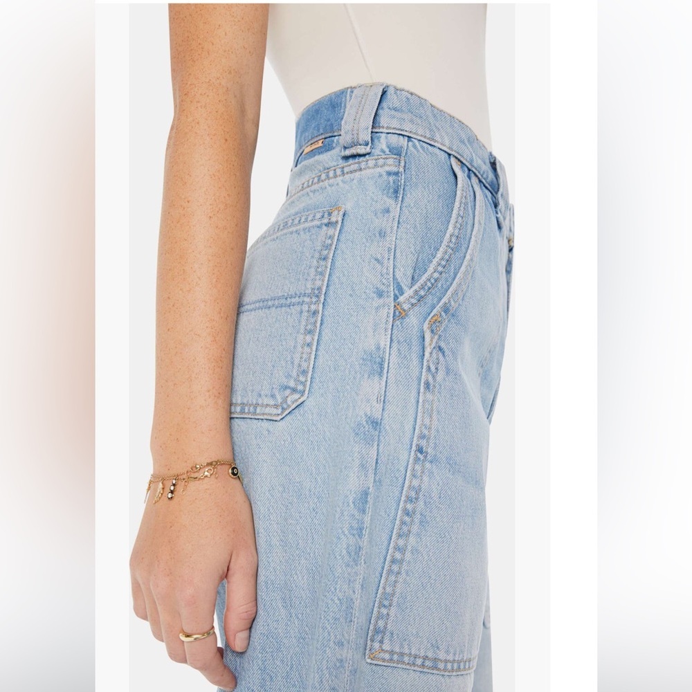 MOTHER “The Quartet Breaker” Skimp High Waist Straight Leg Jeans Size 32 NWT - Picture 3 of 3